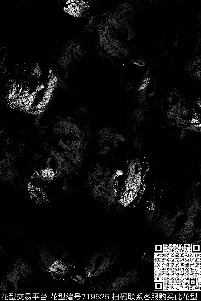 波点抽象男装数码印花华亿平台下载（图片编号: 719525） - 瓦栏（Walan）