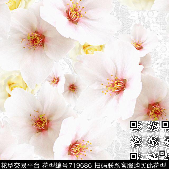 年轻女性中国风数码印花华亿平台下载（图片编号: 719686） - 瓦栏（Walan）