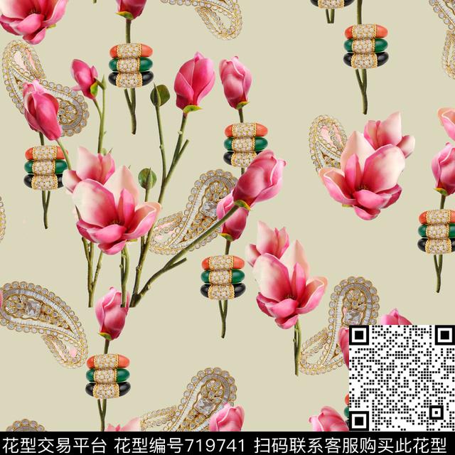 coloriseflowercolorfull数码印花华亿平台下载（图片编号: 719741） - 瓦栏（Walan）