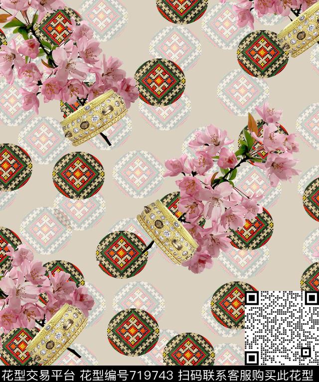 flowercolorisecolorfull数码印花华亿平台下载（图片编号: 719743） - 瓦栏（Walan）