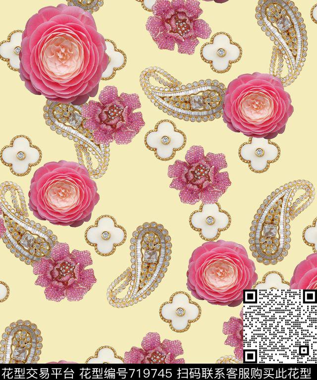 coloriseflowercolorfull数码印花华亿平台下载（图片编号: 719745） - 瓦栏（Walan）