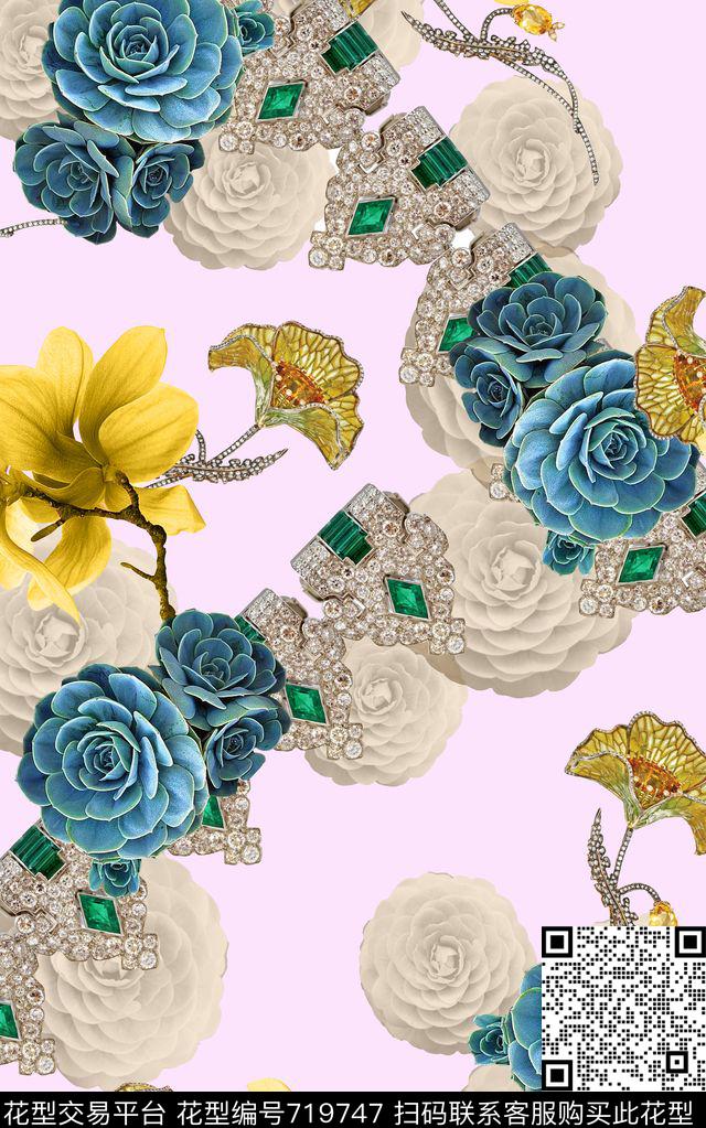 flowercolorisecolorfull数码印花华亿平台下载（图片编号: 719747） - 瓦栏（Walan）