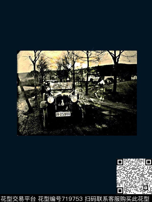 抽象金属汽车几何数码印花时尚潮流男装卫衣衬衫T恤定位印花数码印花华亿平台下载（图片编号: 719753） - 瓦栏（Walan）