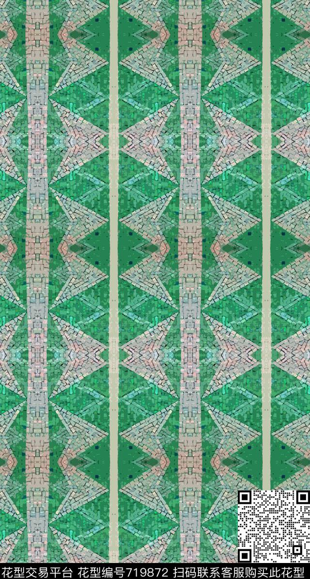 几何图案几何拼接菱形传统印花华亿平台下载（图片编号: 719872） - 瓦栏（Walan）