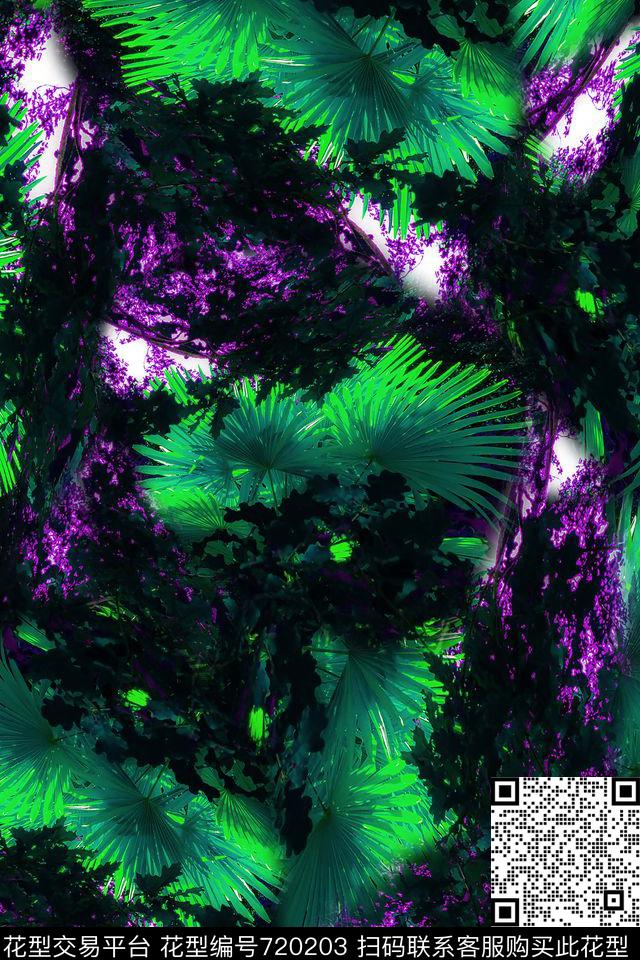 风景森林女装数码印花华亿平台下载（图片编号: 720203） - 瓦栏（Walan）