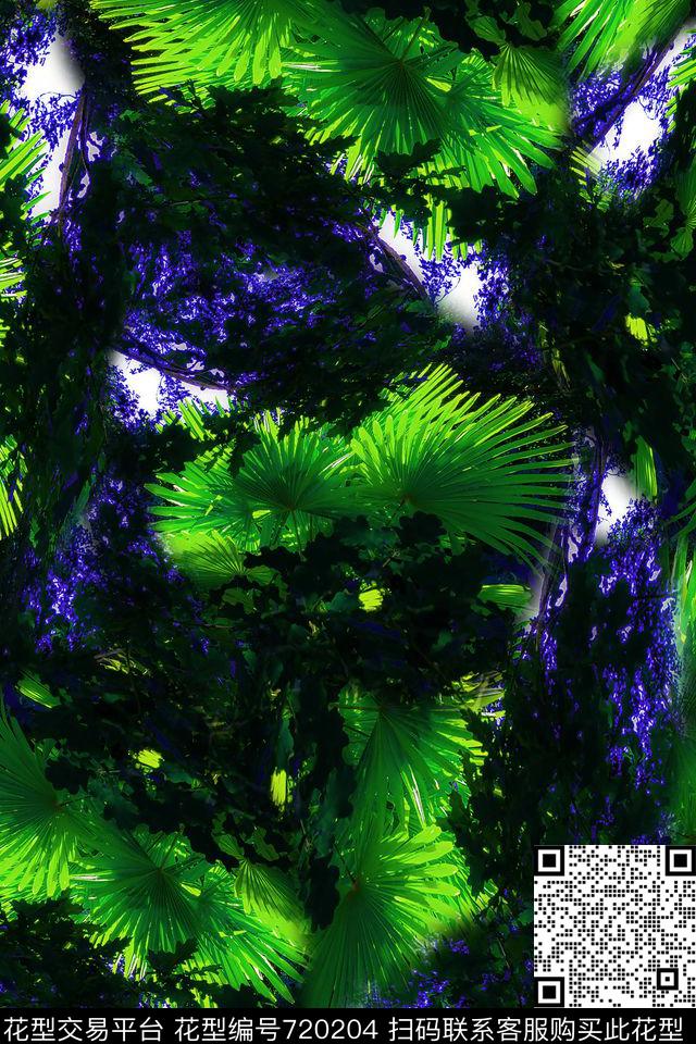 风景森林女装数码印花华亿平台下载（图片编号: 720204） - 瓦栏（Walan）