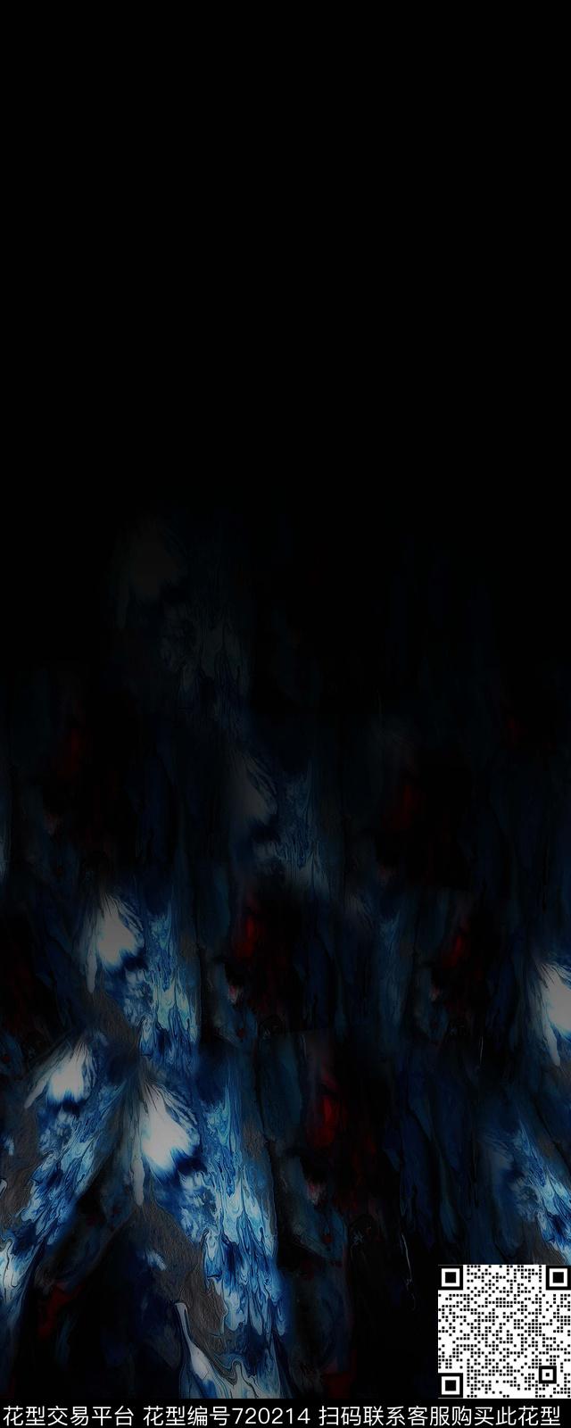 定位男装抽象数码印花华亿平台下载（图片编号: 720214） - 瓦栏（Walan）