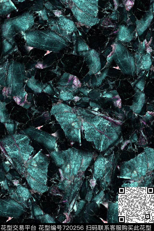 抽象男装大理石数码印花华亿平台下载（图片编号: 720256） - 瓦栏（Walan）