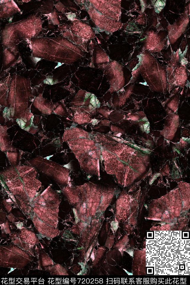 抽象男装大理石数码印花华亿平台下载（图片编号: 720258） - 瓦栏（Walan）