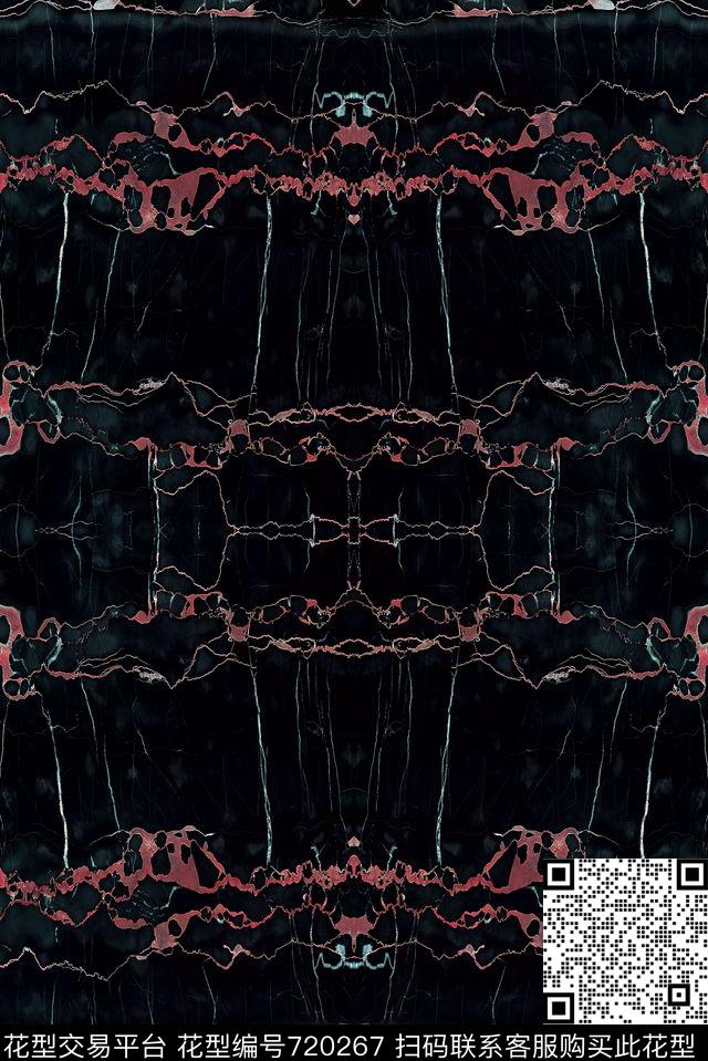 抽象男装大理石数码印花华亿平台下载（图片编号: 720267） - 瓦栏（Walan）