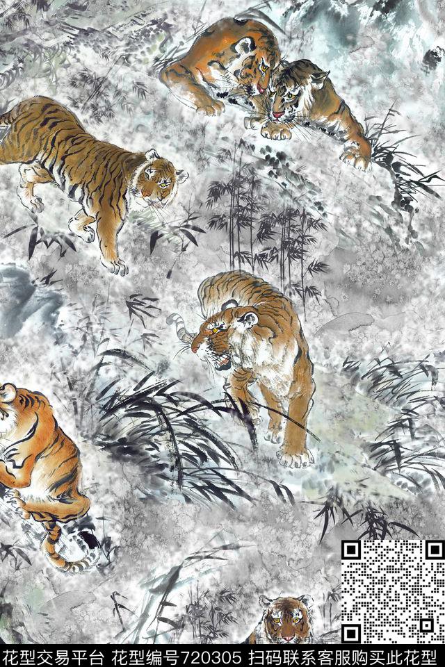 Chinesewindink数码印花华亿平台下载（图片编号: 720305） - 瓦栏（Walan）