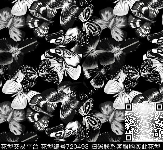 格子抽象花卉数码印花华亿平台下载（图片编号: 720493） - 瓦栏（Walan）