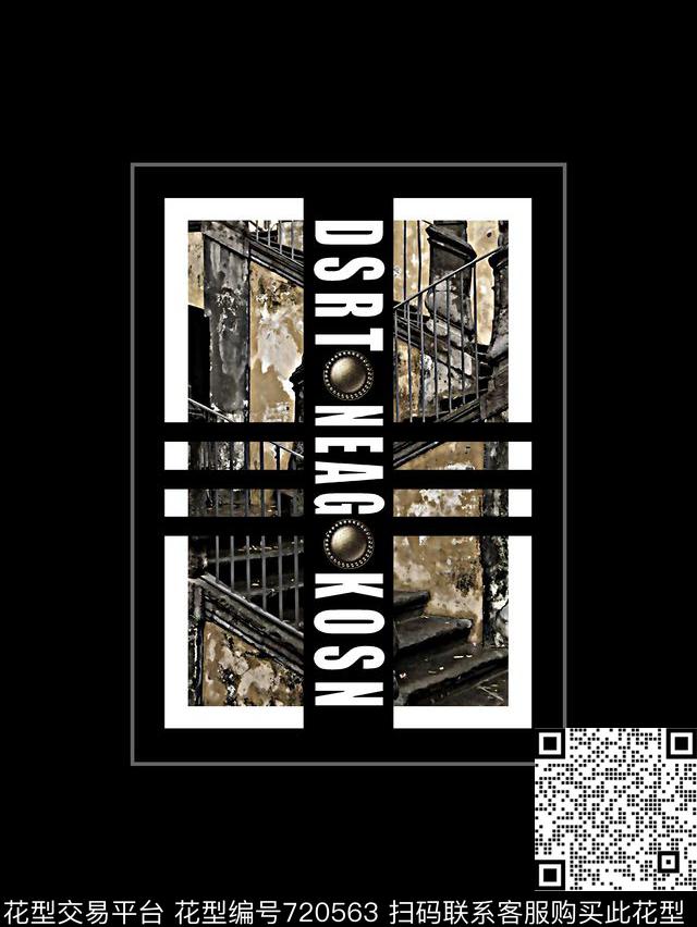 复古建筑男装T恤华亿平台抽象手绘T恤印花卫衣加克华亿平台衬衫裤子华亿平台外套华亿平台羽绒服华亿平台时尚潮流潮牌大牌复古英文字欧美高清数码立体数码印花华亿平台下载（图片编号: 720563） - 瓦栏（Walan）