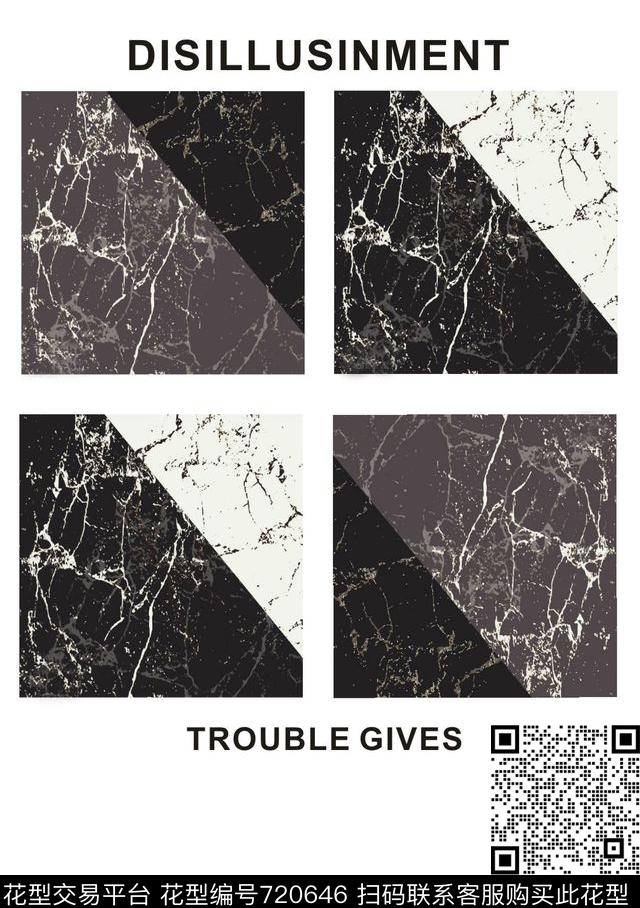 几何数码印花华亿平台下载（图片编号: 720646） - 瓦栏（Walan）