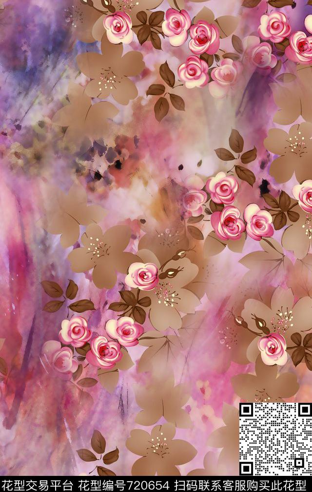 数码华亿平台大牌风民族风数码印花华亿平台下载（图片编号: 720654） - 瓦栏（Walan）