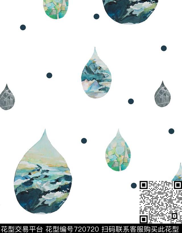 环保主题简约风城市数码印花华亿平台下载（图片编号: 720720） - 瓦栏（Walan）