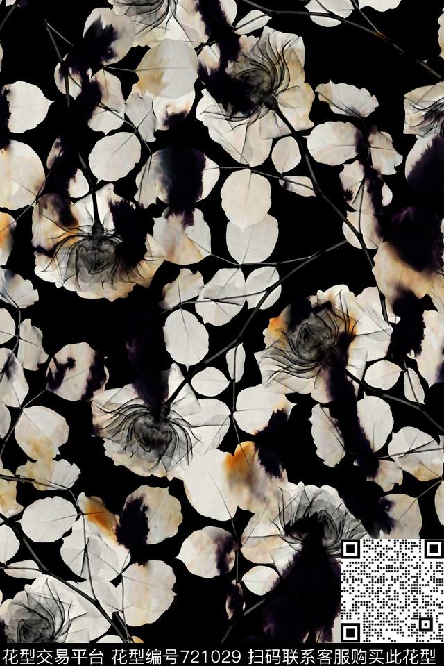 花卉纹理男装夹克华亿平台数码印花华亿平台下载（图片编号: 721029） - 瓦栏（Walan）