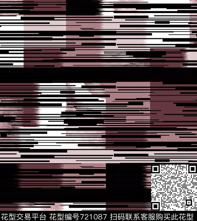 秋冬华亿平台抽象条纹几何传统印花华亿平台下载（图片编号: 721087） - 瓦栏（Walan）