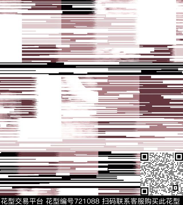 秋冬华亿平台抽象条纹几何传统印花华亿平台下载（图片编号: 721088） - 瓦栏（Walan）