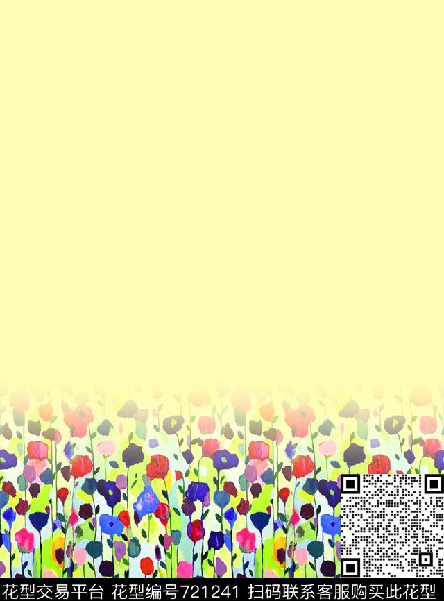 花植物碎花数码印花华亿平台下载（图片编号: 721241） - 瓦栏（Walan）