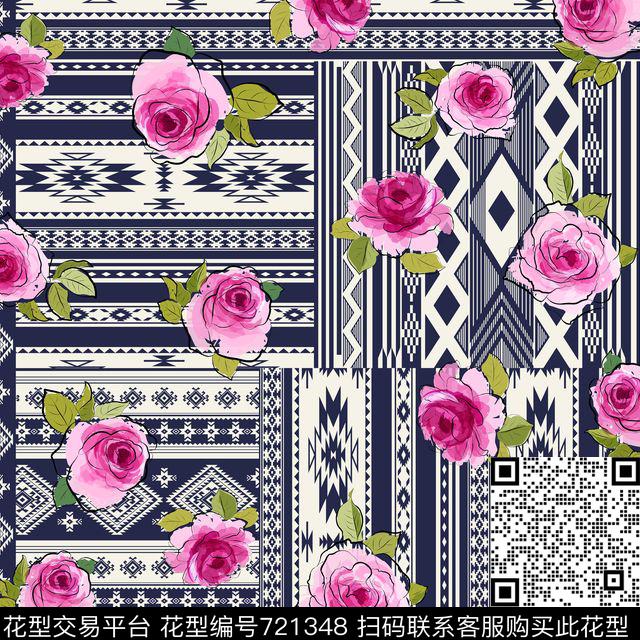 花卉几何丝巾方巾传统印花华亿平台下载（图片编号: 721348） - 瓦栏（Walan）