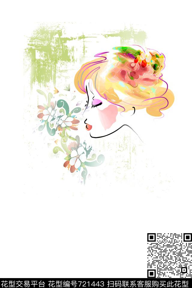 抽象数码印花华亿平台下载（图片编号: 721443） - 瓦栏（Walan）