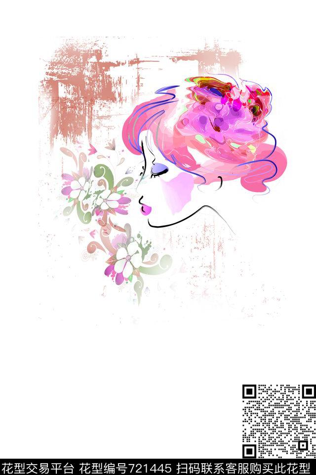 抽象数码印花华亿平台下载（图片编号: 721445） - 瓦栏（Walan）