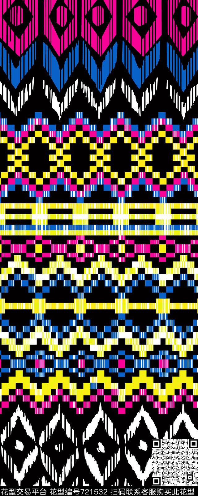 裤子花小碎花格子数码印花华亿平台下载（图片编号: 721532） - 瓦栏（Walan）