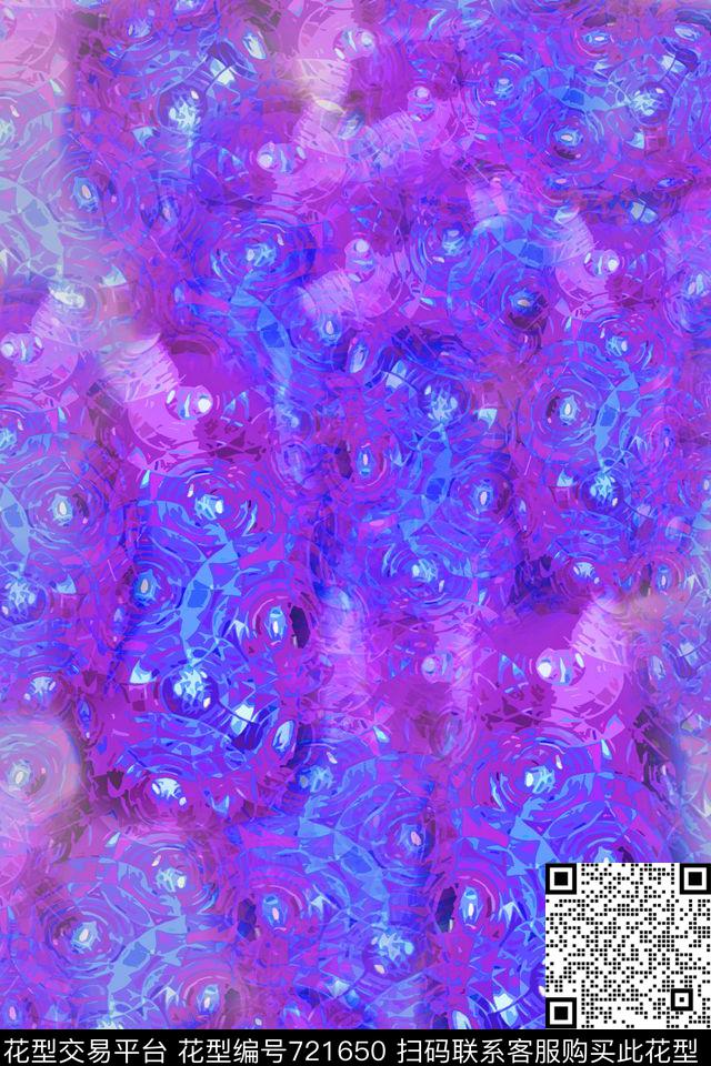 圆圈迷彩图案抽象图案数码印花华亿平台下载（图片编号: 721650） - 瓦栏（Walan）