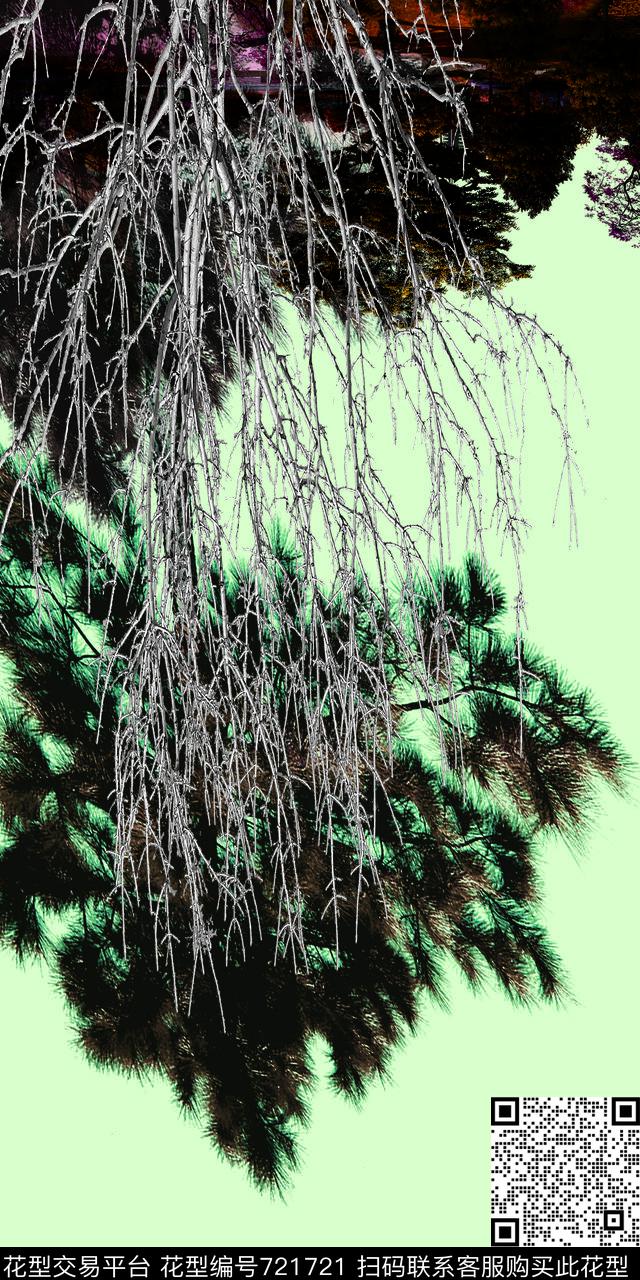 树林松树森林数码印花华亿平台下载（图片编号: 721721） - 瓦栏（Walan）