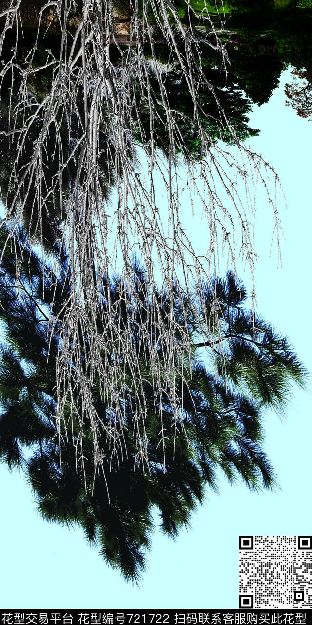 树林松树森林数码印花华亿平台下载（图片编号: 721722） - 瓦栏（Walan）