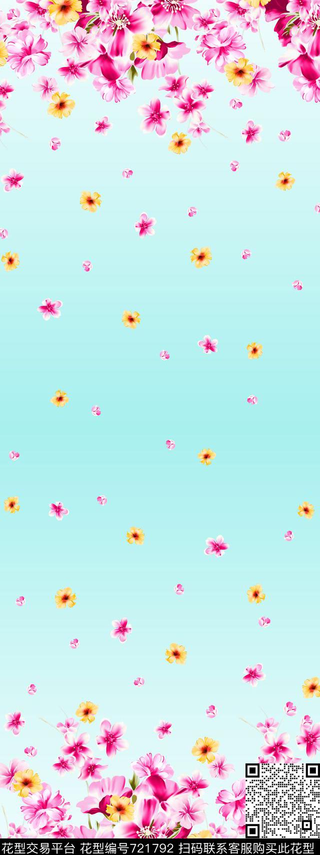 女装定位清新数码印花华亿平台下载（图片编号: 721792） - 瓦栏（Walan）