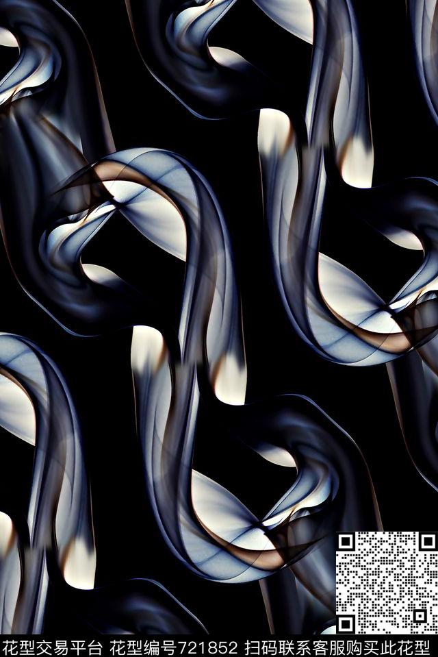 烟雾纹理抽象迷彩纹男装夹克华亿平台数码印花华亿平台下载（图片编号: 721852） - 瓦栏（Walan）