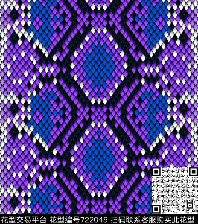 格子抽象花卉数码印花华亿平台下载（图片编号: 722045） - 瓦栏（Walan）