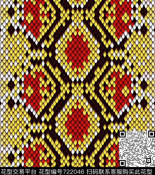 格子抽象花卉数码印花华亿平台下载（图片编号: 722046） - 瓦栏（Walan）