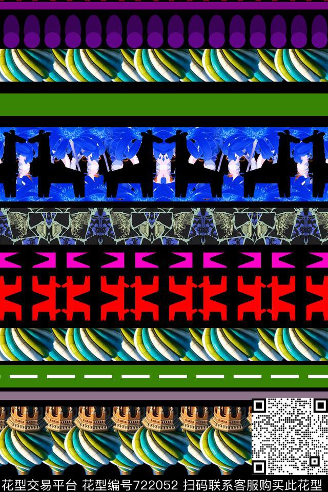 花卉东南亚民族风数码印花华亿平台下载（图片编号: 722052） - 瓦栏（Walan）