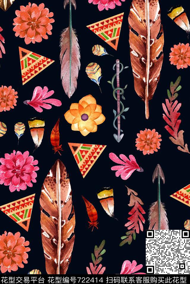 巴西神话非洲数码印花华亿平台下载（图片编号: 722414） - 瓦栏（Walan）