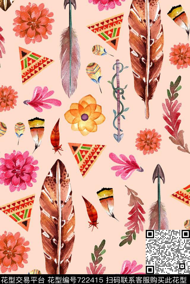 巴西神话非洲数码印花华亿平台下载（图片编号: 722415） - 瓦栏（Walan）