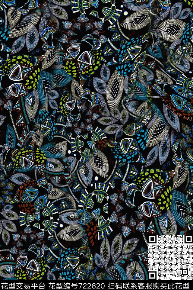 土耳其风格地毯波西米亚数码印花华亿平台下载（图片编号: 722620） - 瓦栏（Walan）