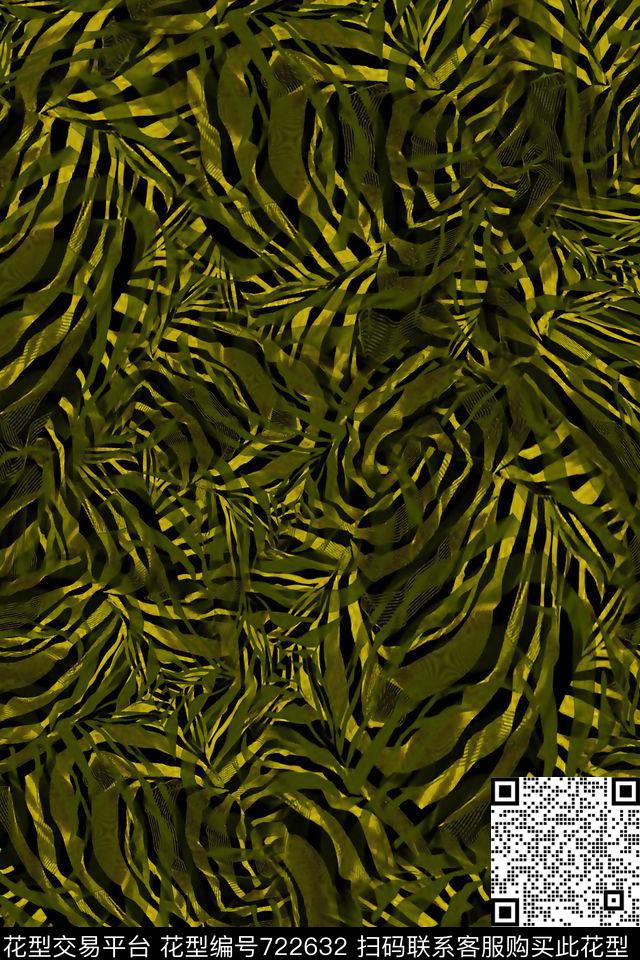 抽象男装肌理数码印花华亿平台下载（图片编号: 722632） - 瓦栏（Walan）