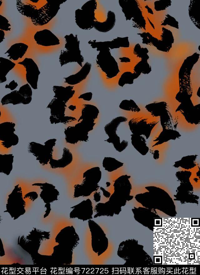 欧美风格豹纹动物纹传统印花华亿平台下载（图片编号: 722725） - 瓦栏（Walan）
