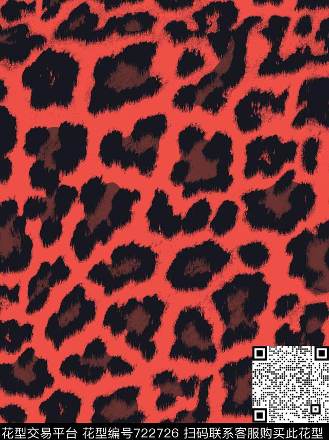 欧美风格动物纹豹纹传统印花华亿平台下载（图片编号: 722726） - 瓦栏（Walan）