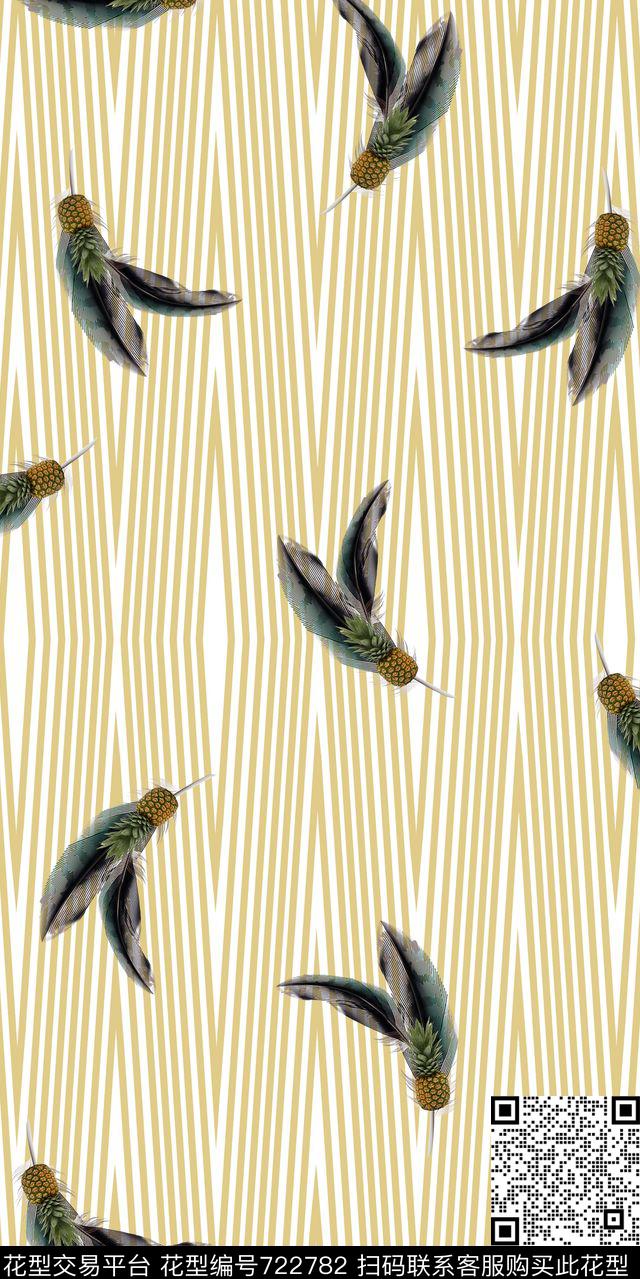 竖条细条纹条纹数码印花华亿平台下载（图片编号: 722782） - 瓦栏（Walan）