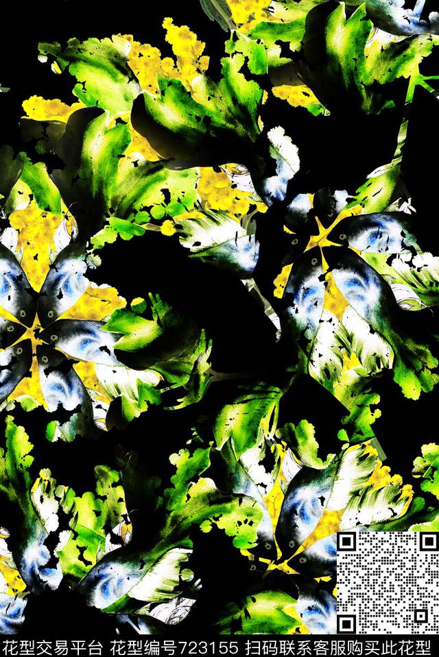花卉女装鱼数码印花华亿平台下载（图片编号: 723155） - 瓦栏（Walan）