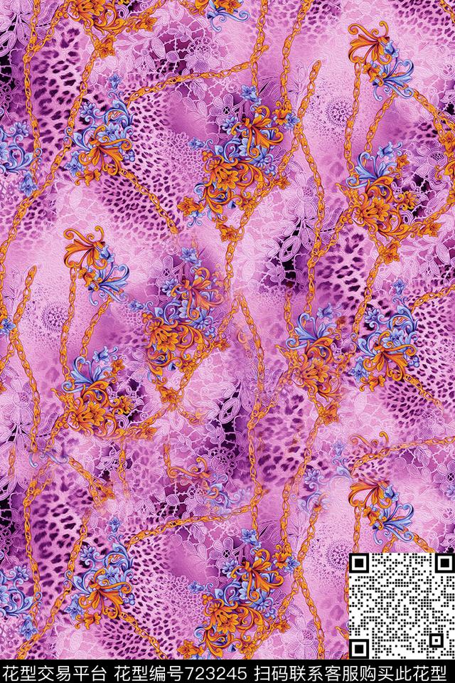花卉数码印花华亿平台下载（图片编号: 723245） - 瓦栏（Walan）