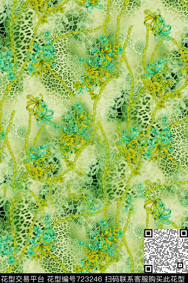 花卉数码印花华亿平台下载（图片编号: 723246） - 瓦栏（Walan）