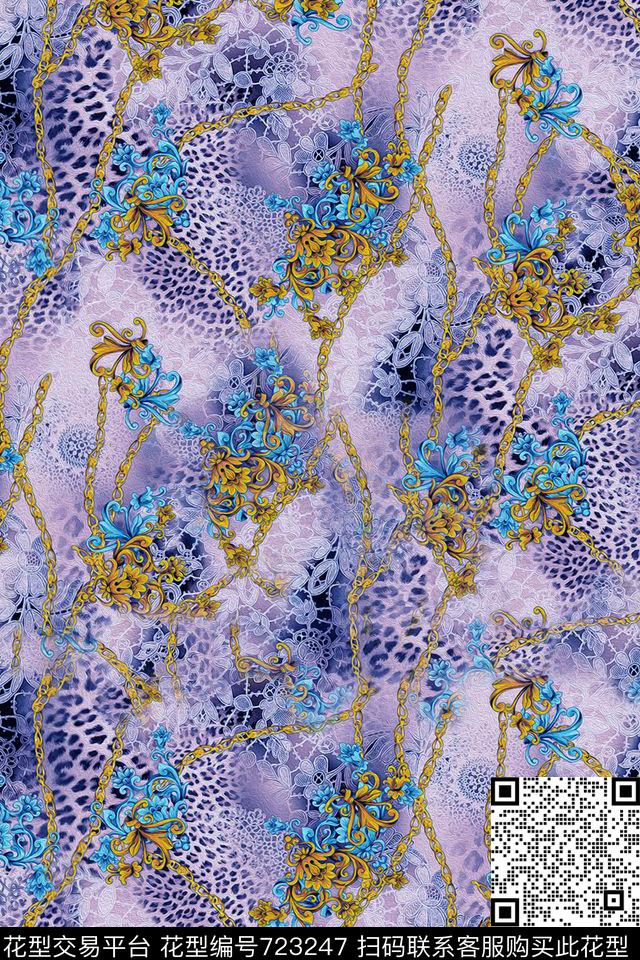 花卉数码印花华亿平台下载（图片编号: 723247） - 瓦栏（Walan）