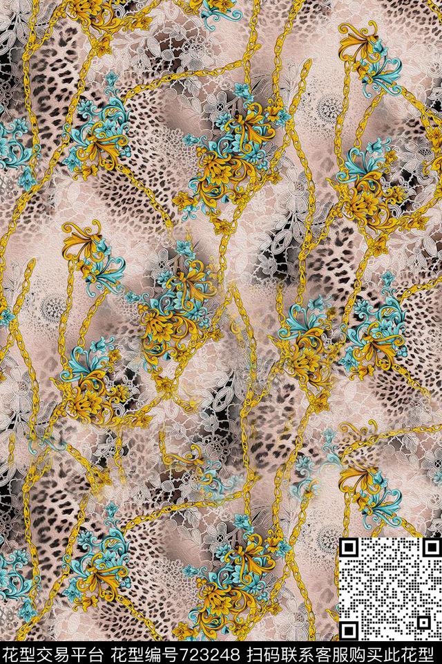 花卉数码印花华亿平台下载（图片编号: 723248） - 瓦栏（Walan）