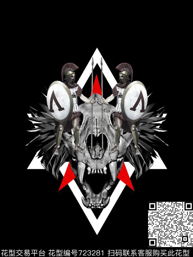 骷髅头男装T恤华亿平台抽象手绘T恤印花卫衣加克华亿平台衬衫裤子华亿平台外套华亿平台羽绒服华亿平台时尚潮流潮牌大牌复古英文字欧美高清数码立体数码印花华亿平台下载（图片编号: 723281） - 瓦栏（Walan）