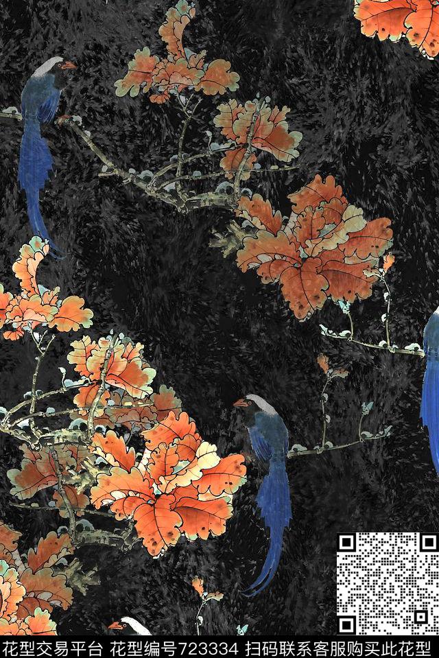 潮流男装夹克外套风衣外套数码印花华亿平台下载（图片编号: 723334） - 瓦栏（Walan）